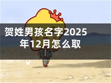贺姓男孩名字2025年12月怎么取