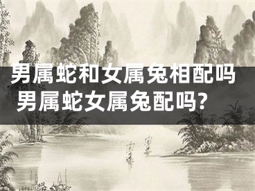 男属蛇和女属兔相配吗 男属蛇女属兔配吗?