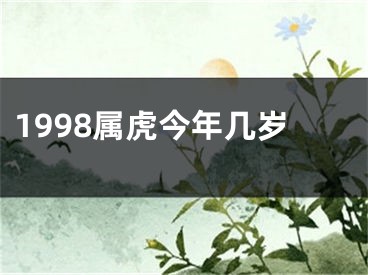 1998属虎今年几岁