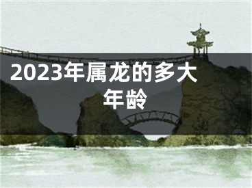2023年属龙的多大年龄