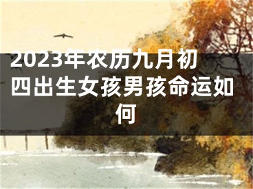 2023年农历九月初四出生女孩男孩命运如何