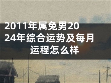 2011年属兔男2024年综合运势及每月运程怎么样