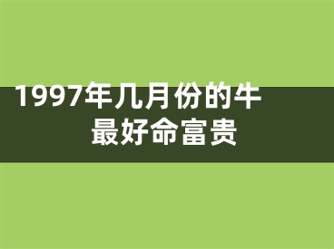 1997年几月份的牛最好命富贵