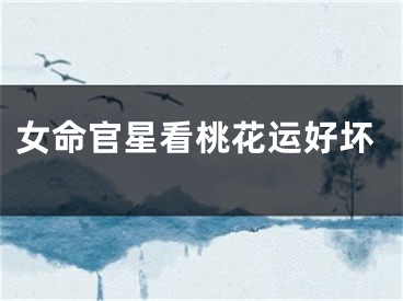 女命官星看桃花运好坏
