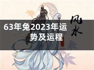 63年兔2023年运势及运程