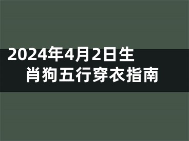 2024年4月2日生肖狗五行穿衣指南