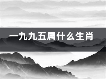一九九五属什么生肖