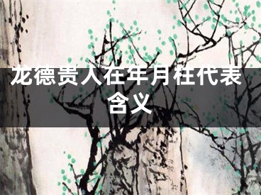 龙德贵人在年月柱代表含义