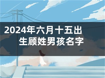 2024年六月十五出生顾姓男孩名字