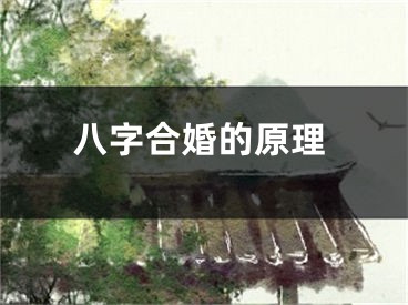 八字合婚的原理