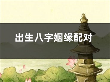 出生八字姻缘配对