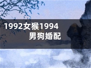 1992女猴1994男狗婚配