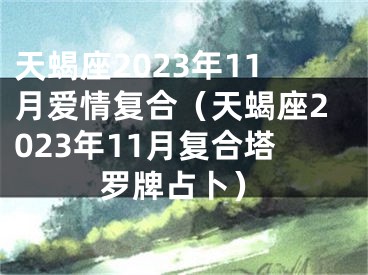 天蝎座2023年11月爱情复合（天蝎座2023年11月复合塔罗牌占卜）