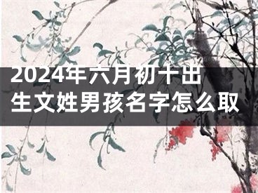 2024年六月初十出生文姓男孩名字怎么取