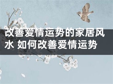 改善爱情运势的家居风水 如何改善爱情运势