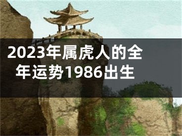 2023年属虎人的全年运势1986出生