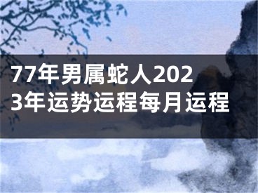 77年男属蛇人2023年运势运程每月运程