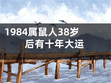 1984属鼠人38岁后有十年大运