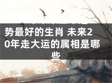 2024年未来三年运势最好的生肖 未来20年走大运的属相是哪些