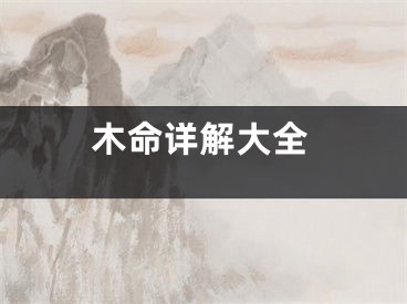 木命详解大全