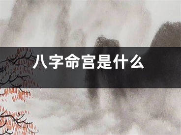 八字命宫是什么