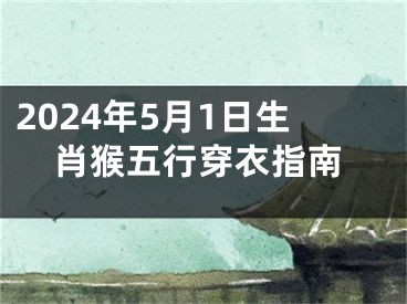 2024年5月1日生肖猴五行穿衣指南