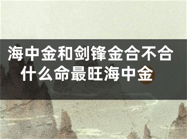 海中金和剑锋金合不合 什么命最旺海中金