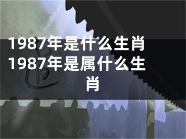 1987年是什么生肖1987年是属什么生肖