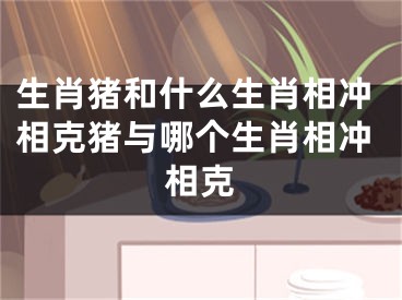 生肖猪和什么生肖相冲相克猪与哪个生肖相冲相克