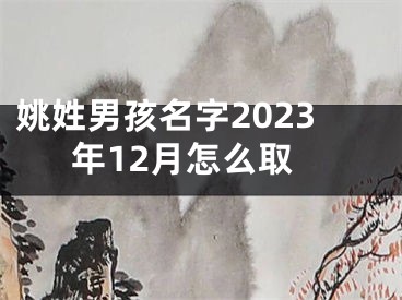 姚姓男孩名字2023年12月怎么取