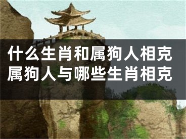 什么生肖和属狗人相克属狗人与哪些生肖相克
