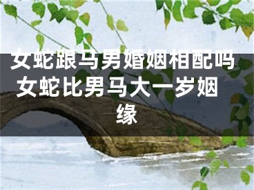 女蛇跟马男婚姻相配吗 女蛇比男马大一岁姻缘
