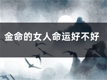 金命的女人命运好不好