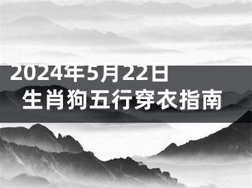 2024年5月22日生肖狗五行穿衣指南