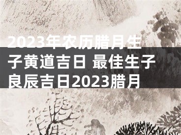 2023年农历腊月生子黄道吉日 最佳生子良辰吉日2023腊月