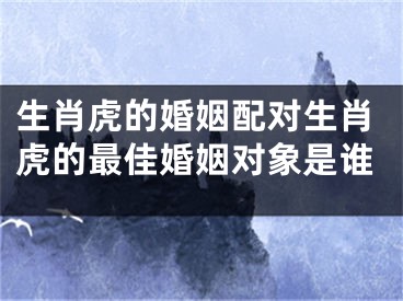 生肖虎的婚姻配对生肖虎的最佳婚姻对象是谁