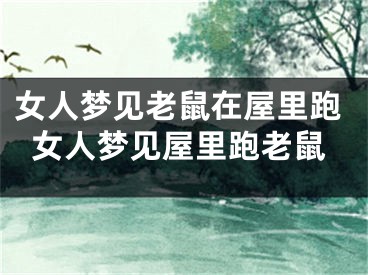 女人梦见老鼠在屋里跑女人梦见屋里跑老鼠