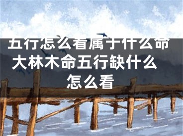 五行怎么看属于什么命 大林木命五行缺什么怎么看