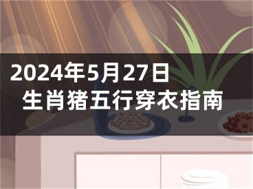 2024年5月27日生肖猪五行穿衣指南