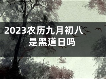 2023农历九月初八是黑道日吗