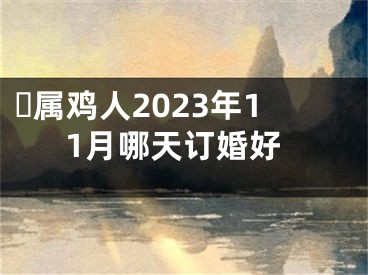 ​属鸡人2023年11月哪天订婚好