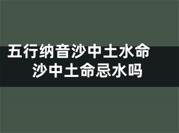 五行纳音沙中土水命 沙中土命忌水吗