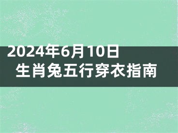2024年6月10日生肖兔五行穿衣指南