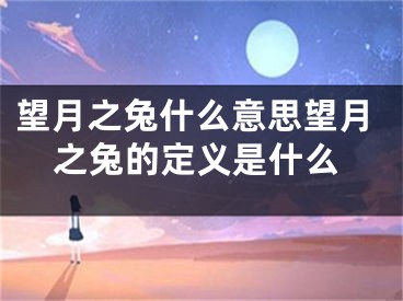 望月之兔什么意思望月之兔的定义是什么