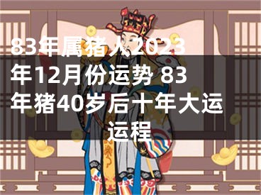 83年属猪人2023年12月份运势 83年猪40岁后十年大运运程