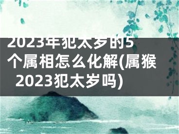 2023年犯太岁的5个属相怎么化解(属猴2023犯太岁吗)