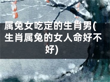 属兔女吃定的生肖男(生肖属兔的女人命好不好)
