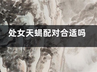 处女天蝎配对合适吗