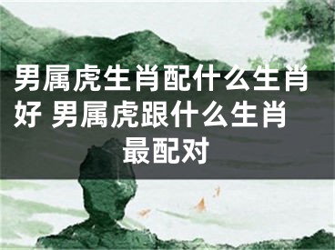 男属虎生肖配什么生肖好 男属虎跟什么生肖最配对