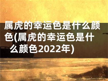 属虎的幸运色是什么颜色(属虎的幸运色是什么颜色2022年)